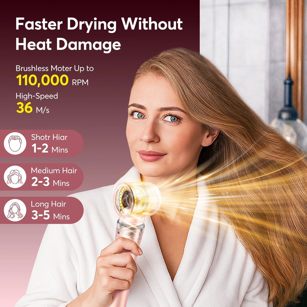 5 in 1 Hot Air Styler Wrap with Travel Bag-