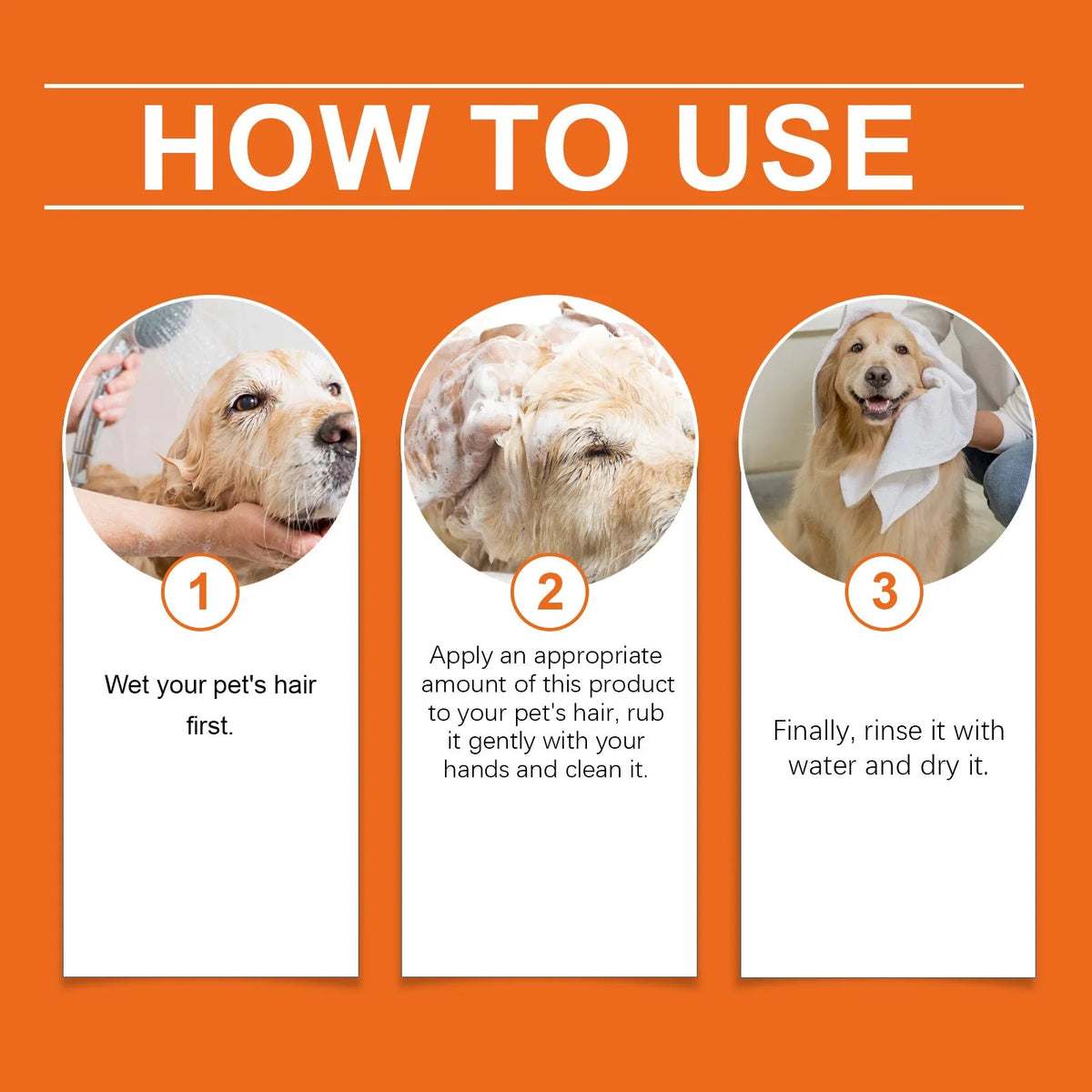 Pet Long-Lasting Odor Removal Shampoo Cleans Pet Hair Odor Fluffy Removes Fleas Flying Insects Prevent Itching Softening Shampoo